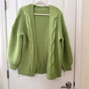 Chunky green sweater sz XL